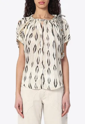 Silk Printed Blouse