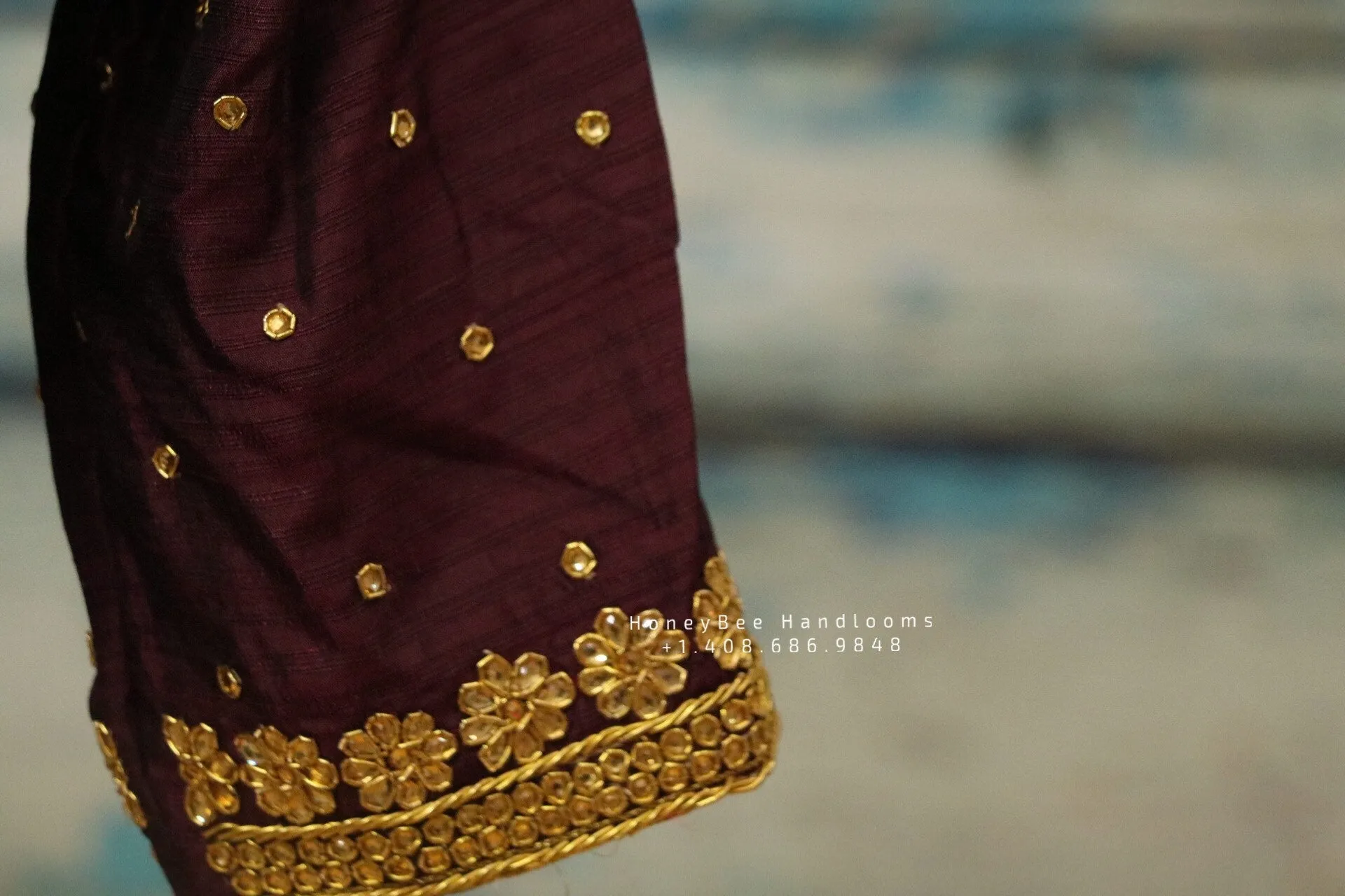 Silk saree blouse | bridal blouse | Saree Blouse | Blouse | Silk Blouse | Maggamwork blouse | Heavy work blouse HoneyBee Handlooms