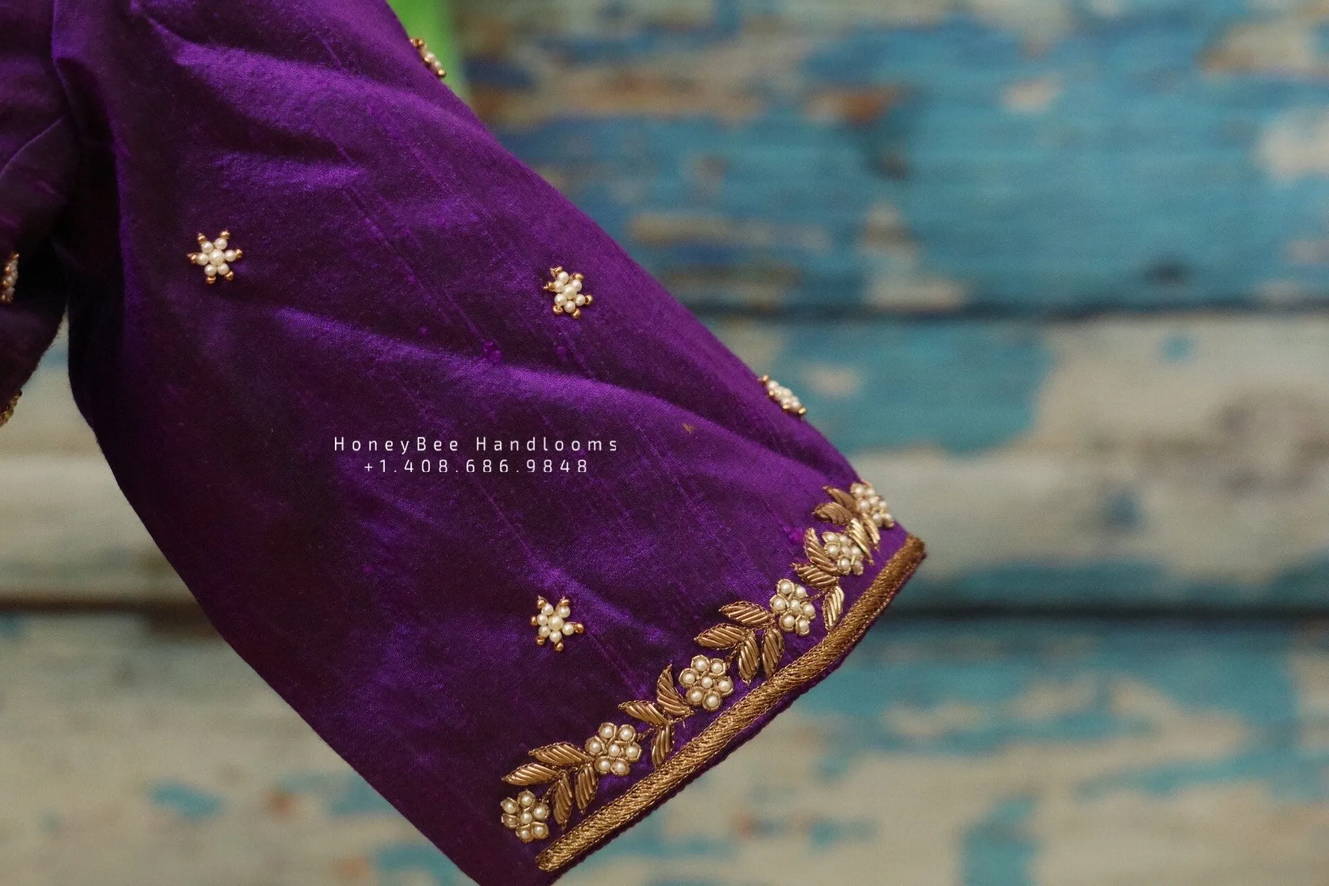 Silk Saree Blouse | Silk Blouse | zardhosi work Blouse | purple Saree Blouse | Stitched Saree Blouse | Honeybee Handlooms