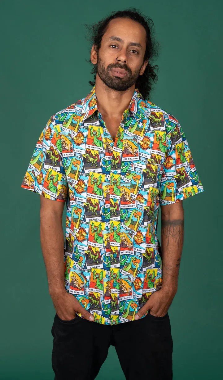 SIZES XS/S* Tarot Dinosaurs Short Sleeve Shirt
