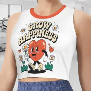 Sleeveless Crop Sports Tank Tops