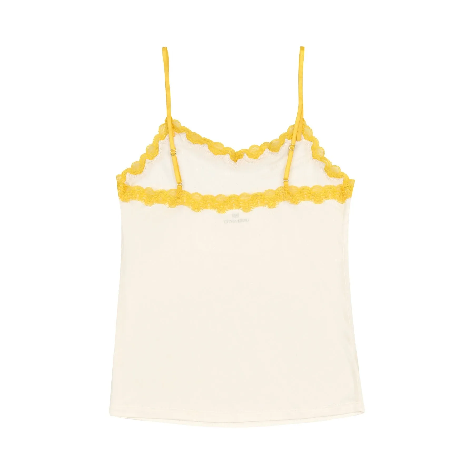 Soft Silk Camisole with Contrast Lace