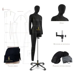 Soft tailor’s dress form Monica, Luxe set