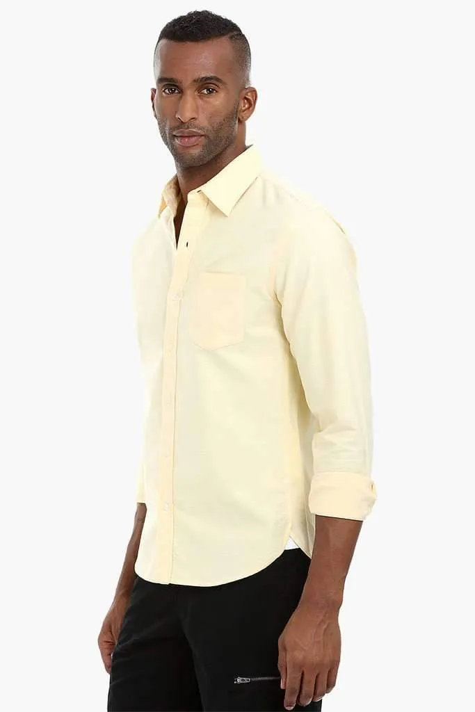 Solid Oxford Cotton Shirt