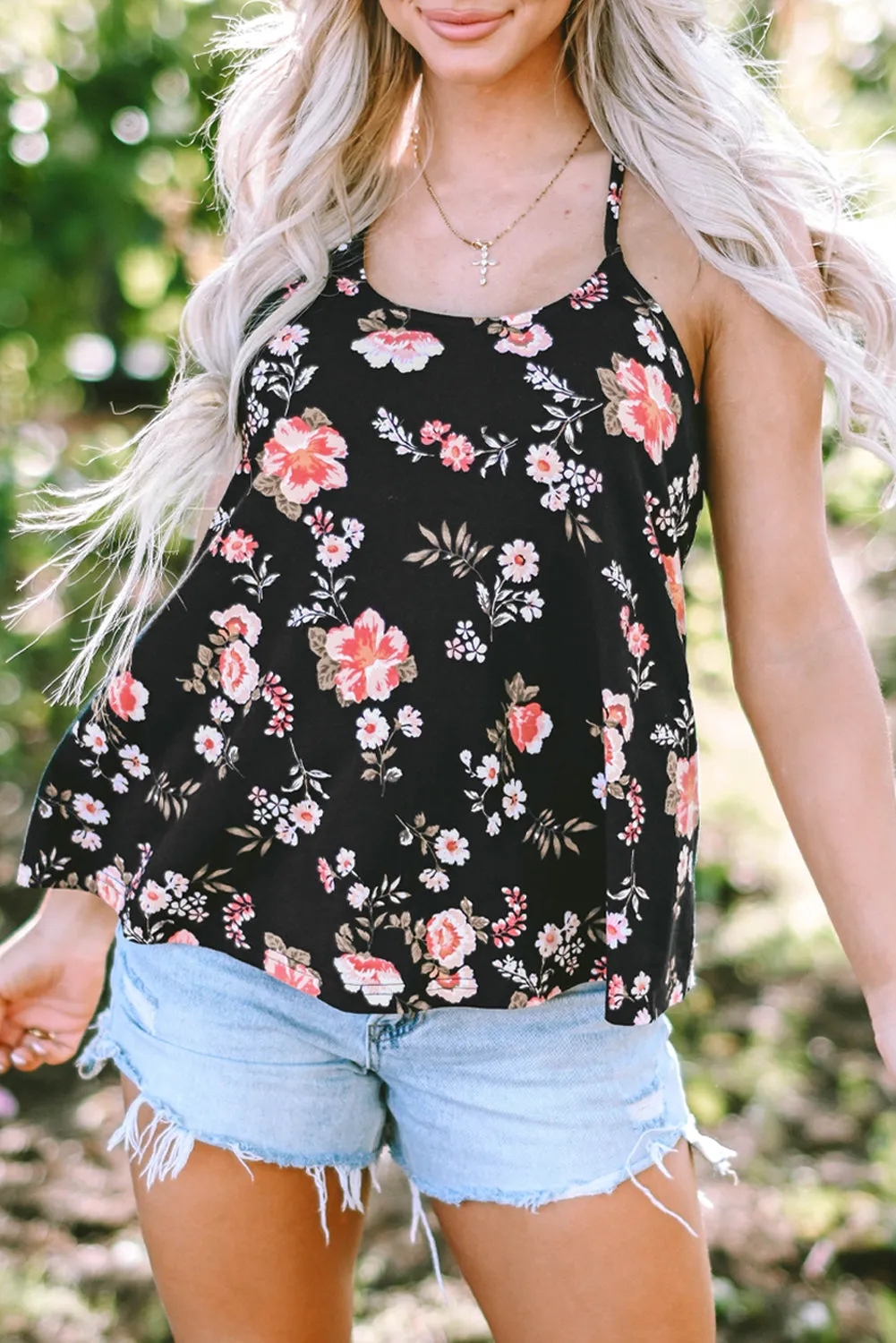 Spaghetti Straps Back Tank Top
