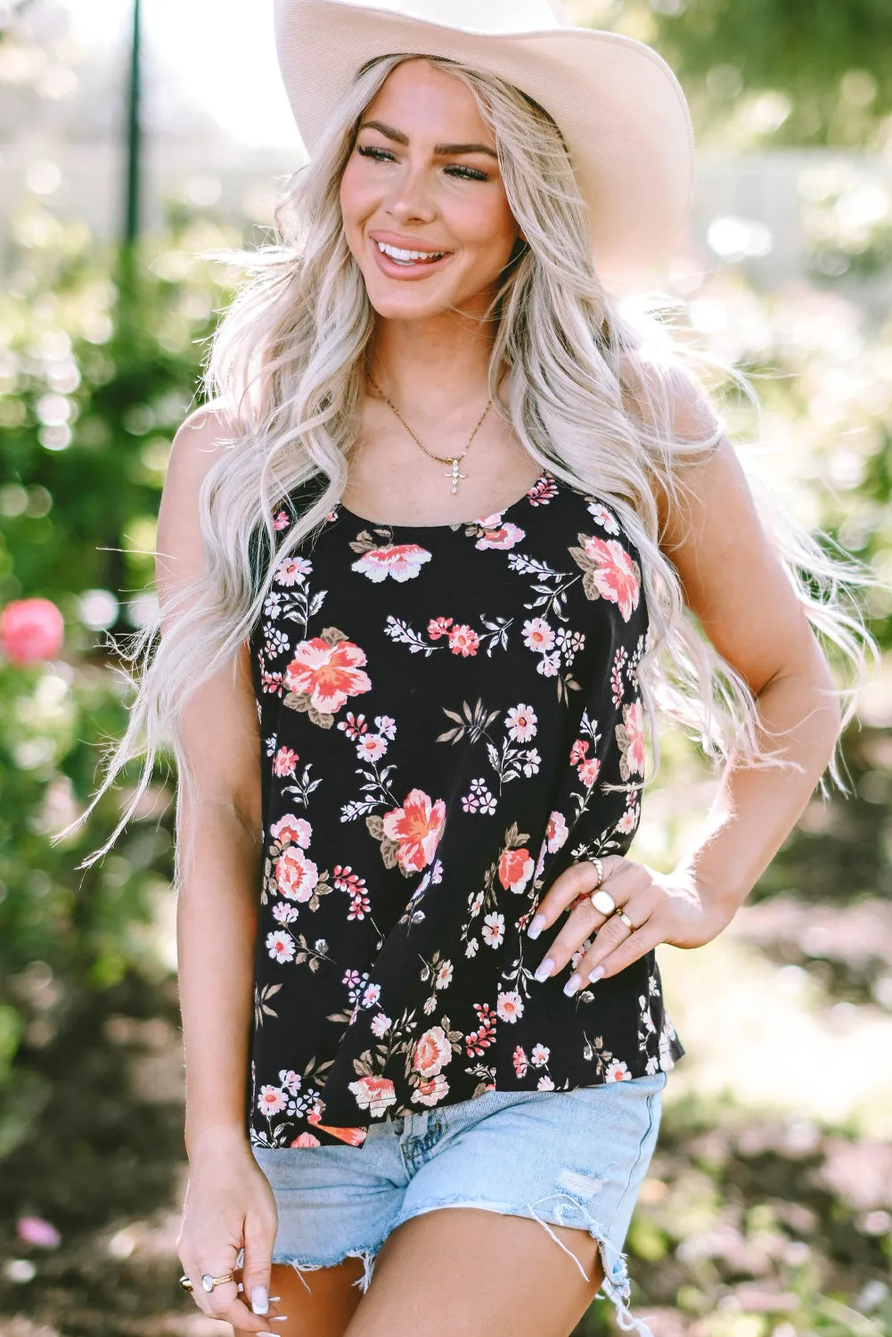 Spaghetti Straps Back Tank Top
