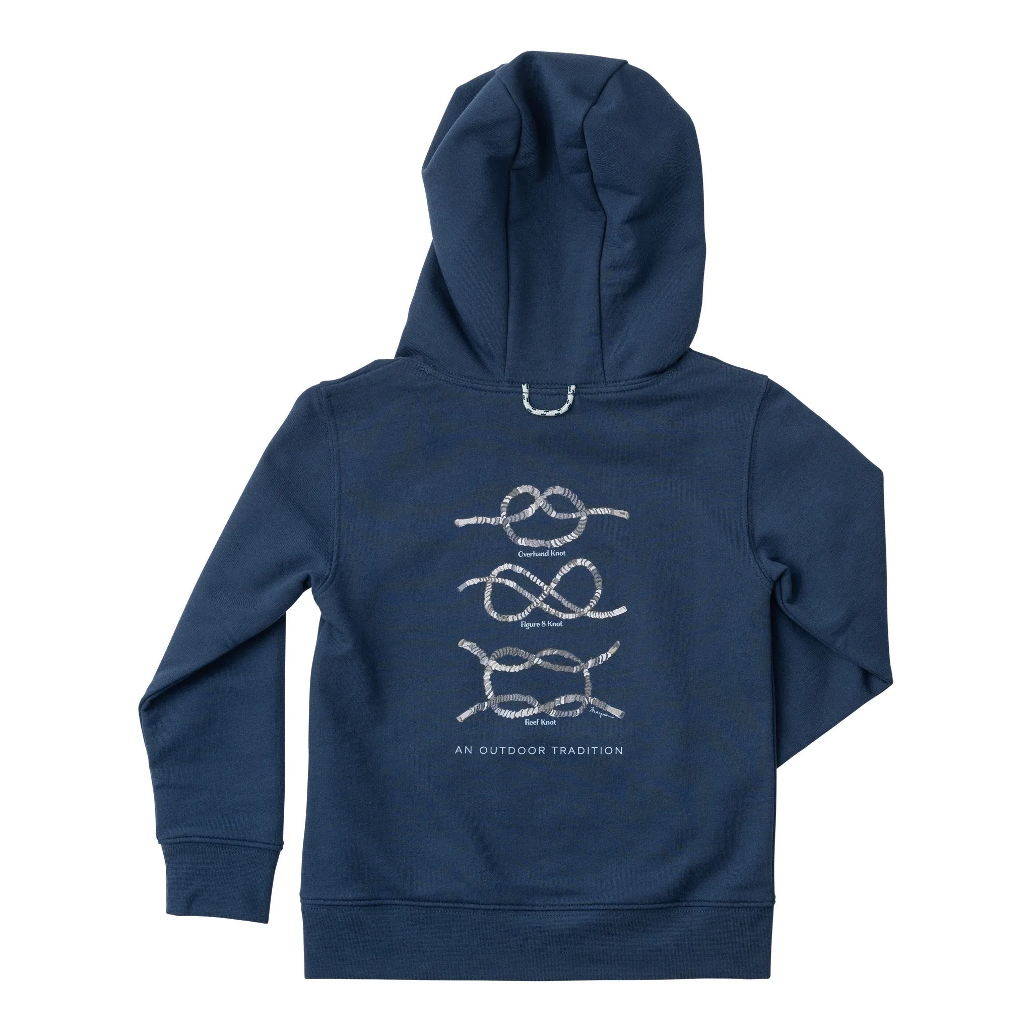 Spinnerbait Sweatshirt in Big Dipper Navy Blue with Nautical Knots