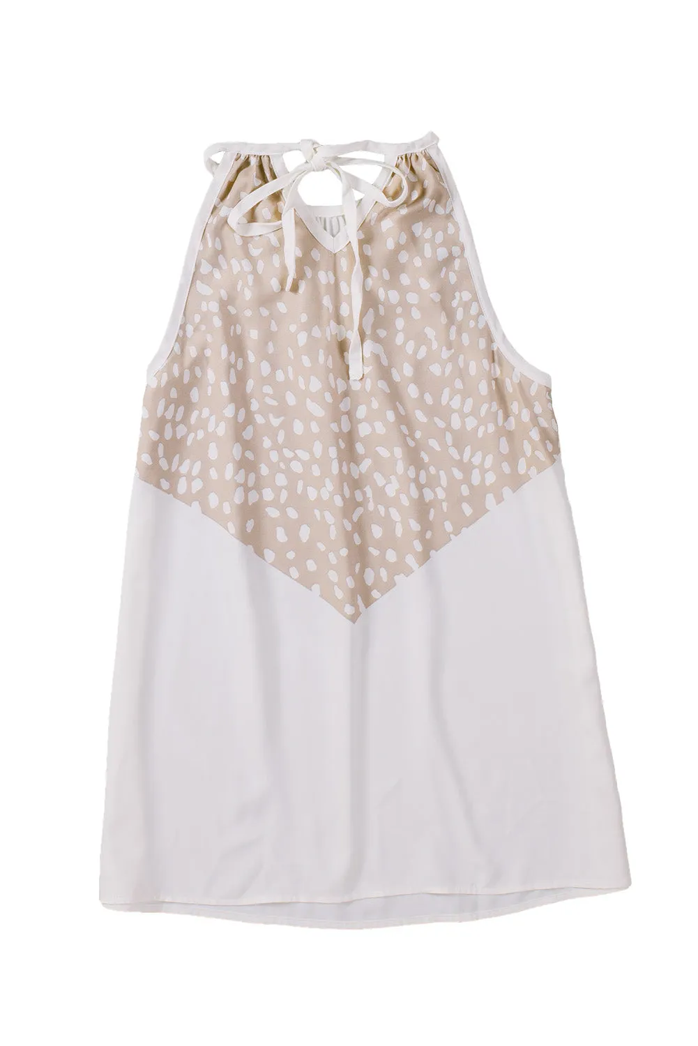 Spotted Splice Halter Tank