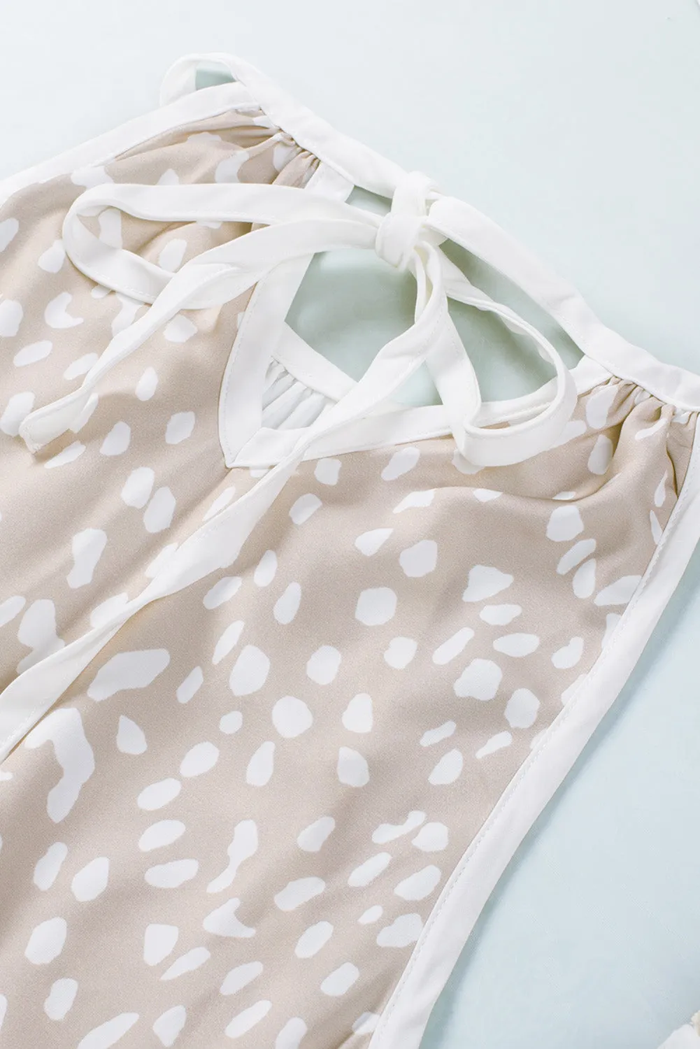 Spotted Splice Halter Tank