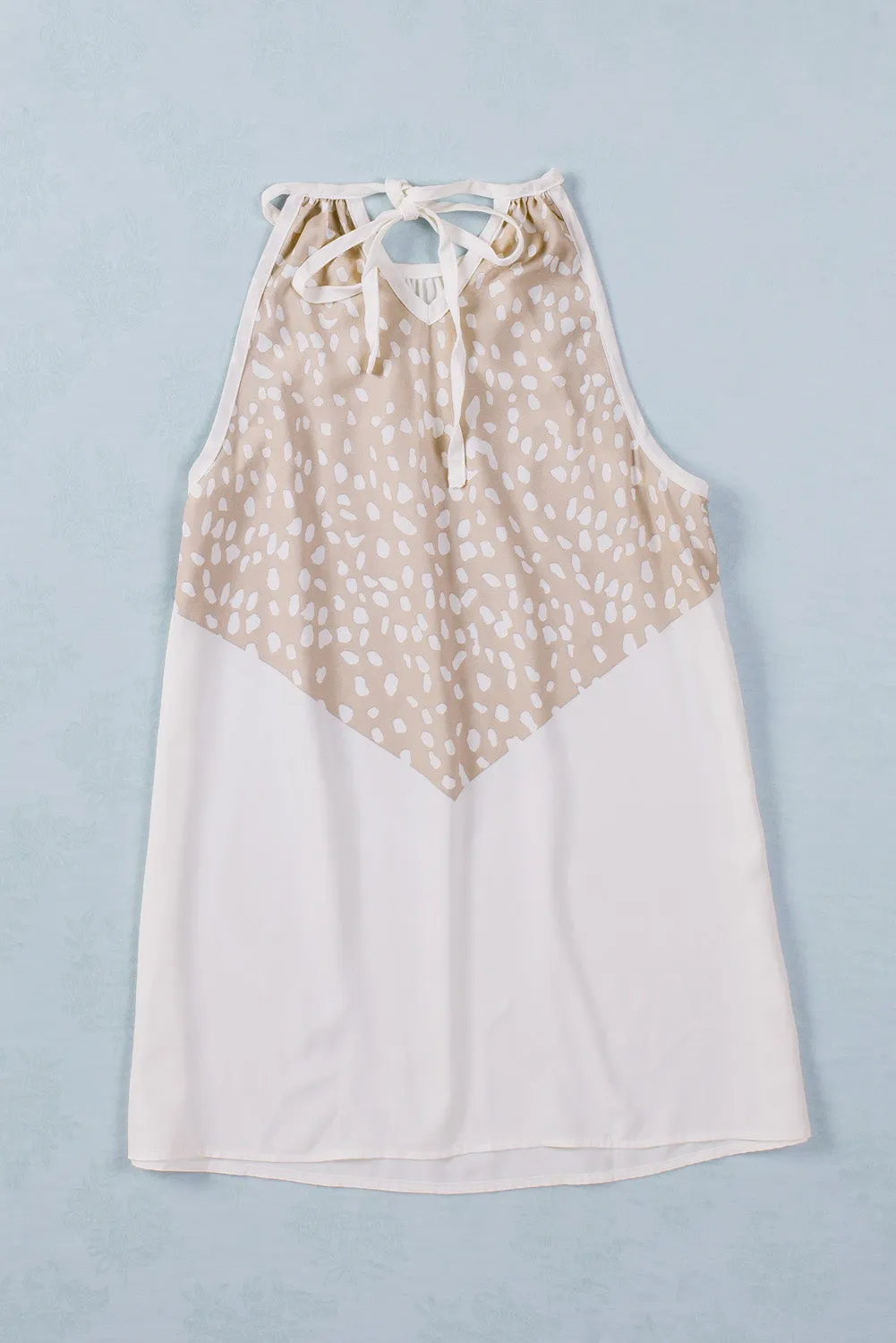Spotted Splice Halter Tank