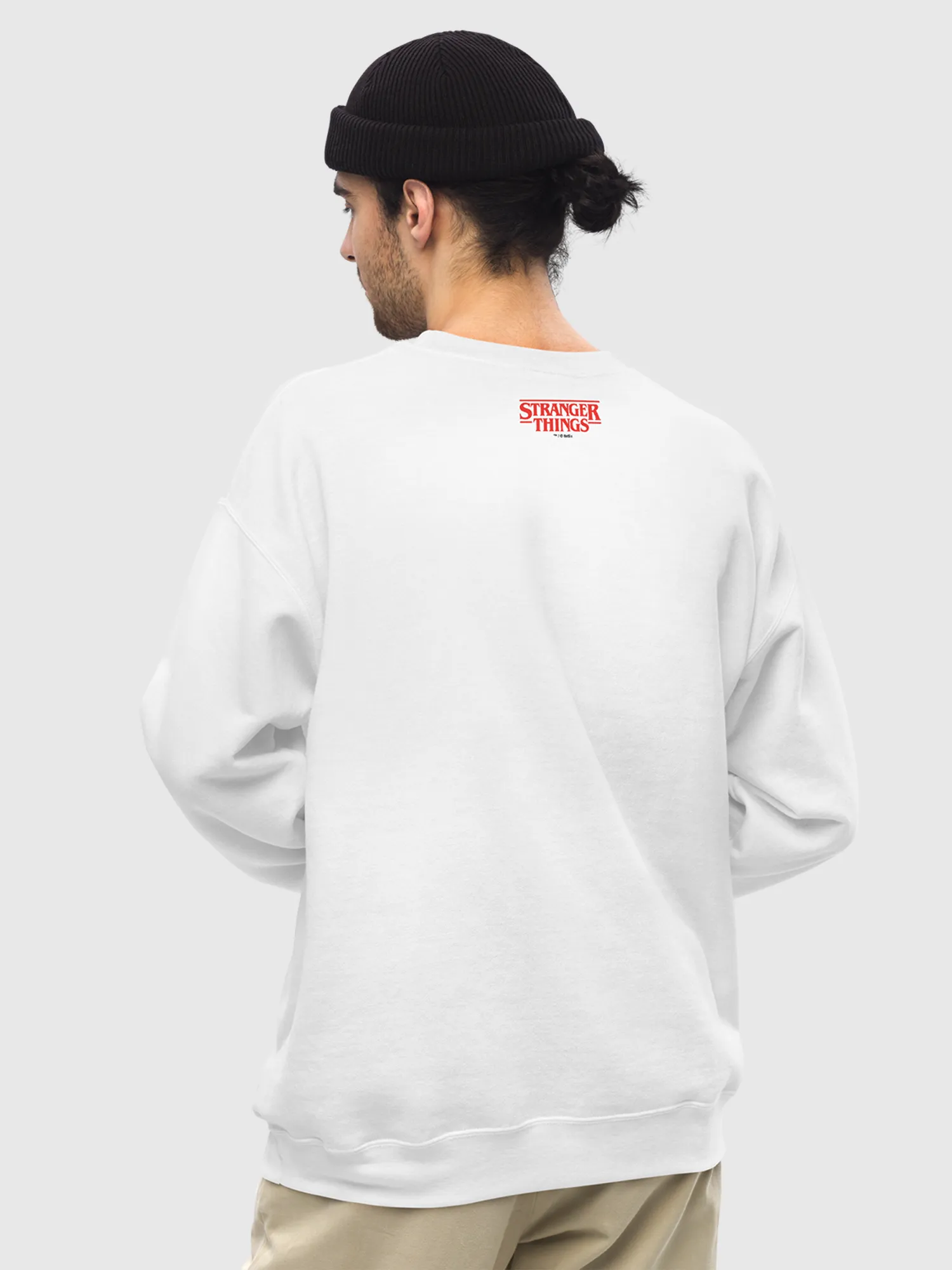 Stranger Things Hawkins Embroiderwd Crewneck Sweatshirt
