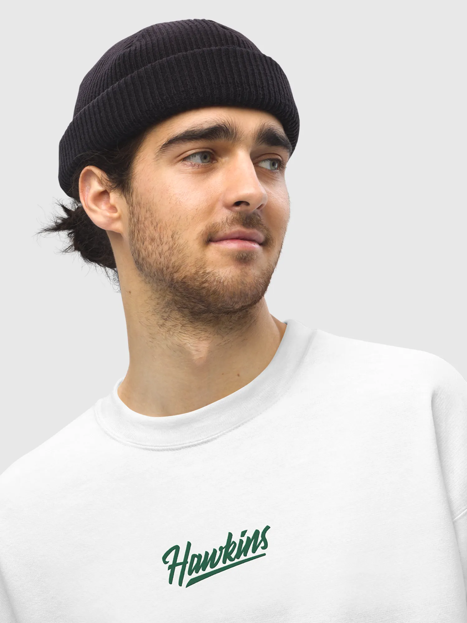 Stranger Things Hawkins Embroiderwd Crewneck Sweatshirt