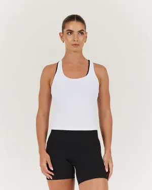 STRIDES TANK TOP - WHITE