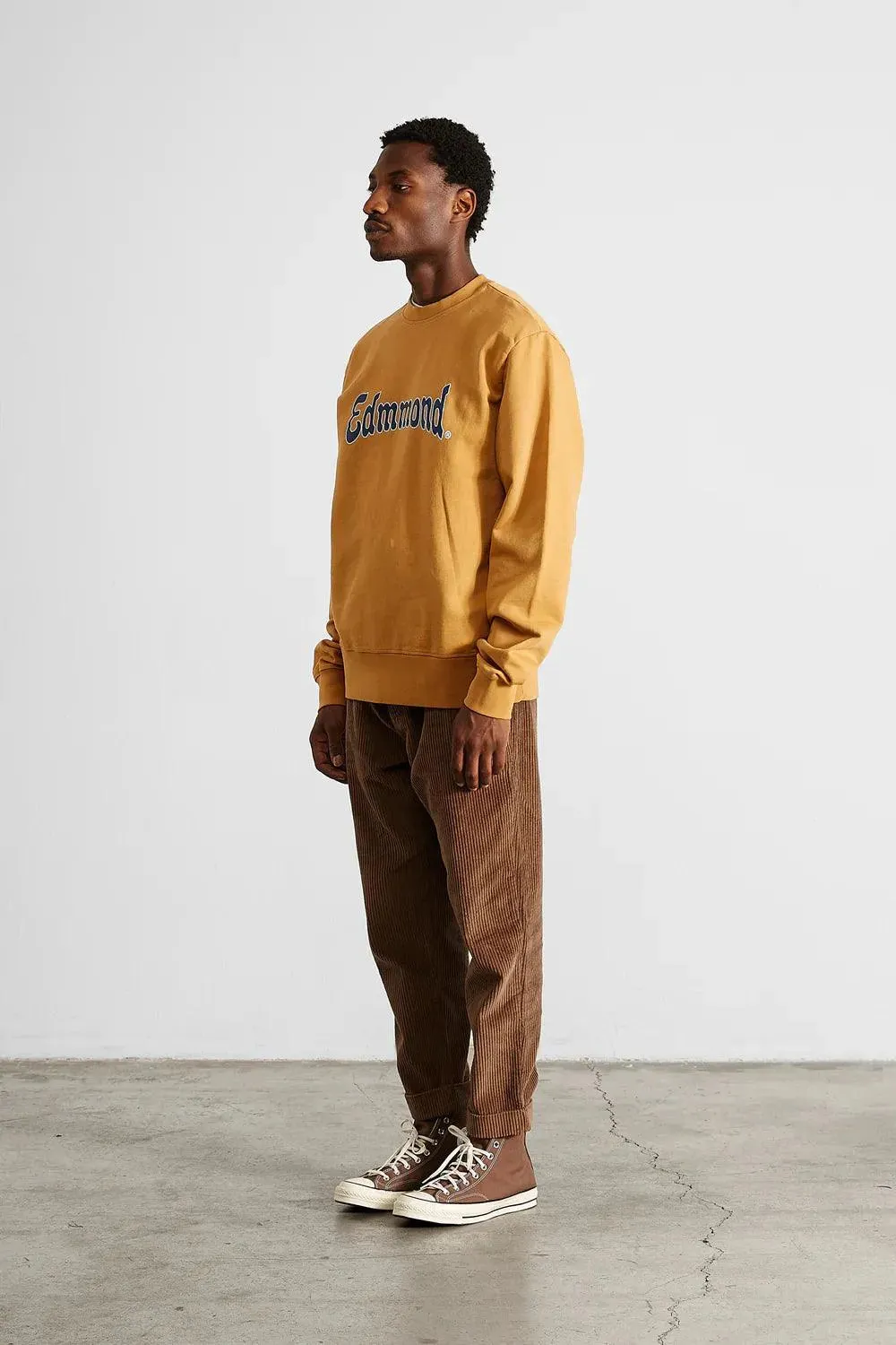 Sudadera Edmmond Studios Curly Plain Caramel