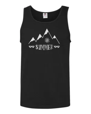 Summer, sun and sunglasses tank top, summer tank top, beach party tank top