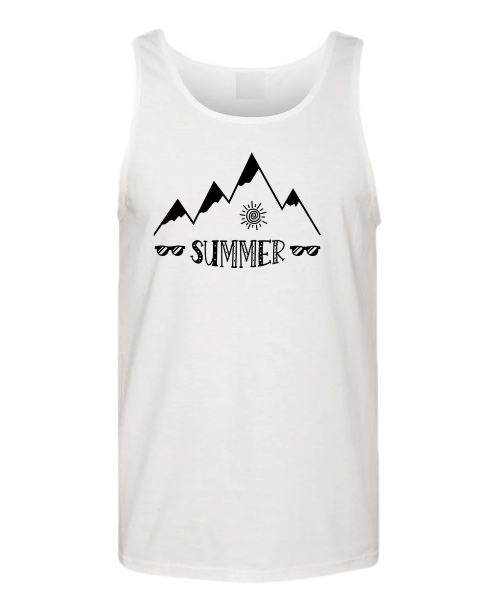 Summer, sun and sunglasses tank top, summer tank top, beach party tank top