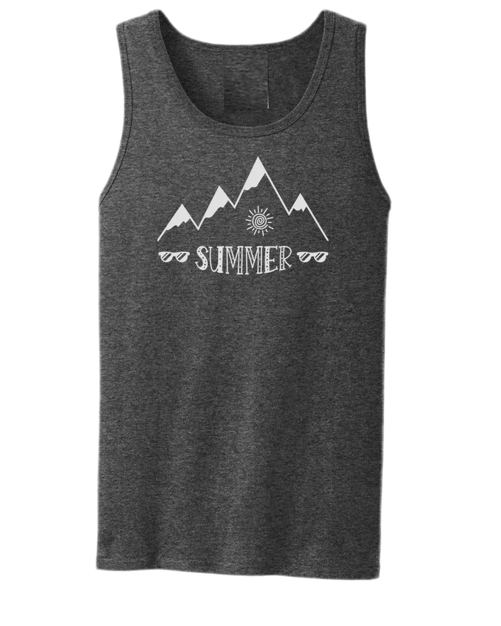 Summer, sun and sunglasses tank top, summer tank top, beach party tank top