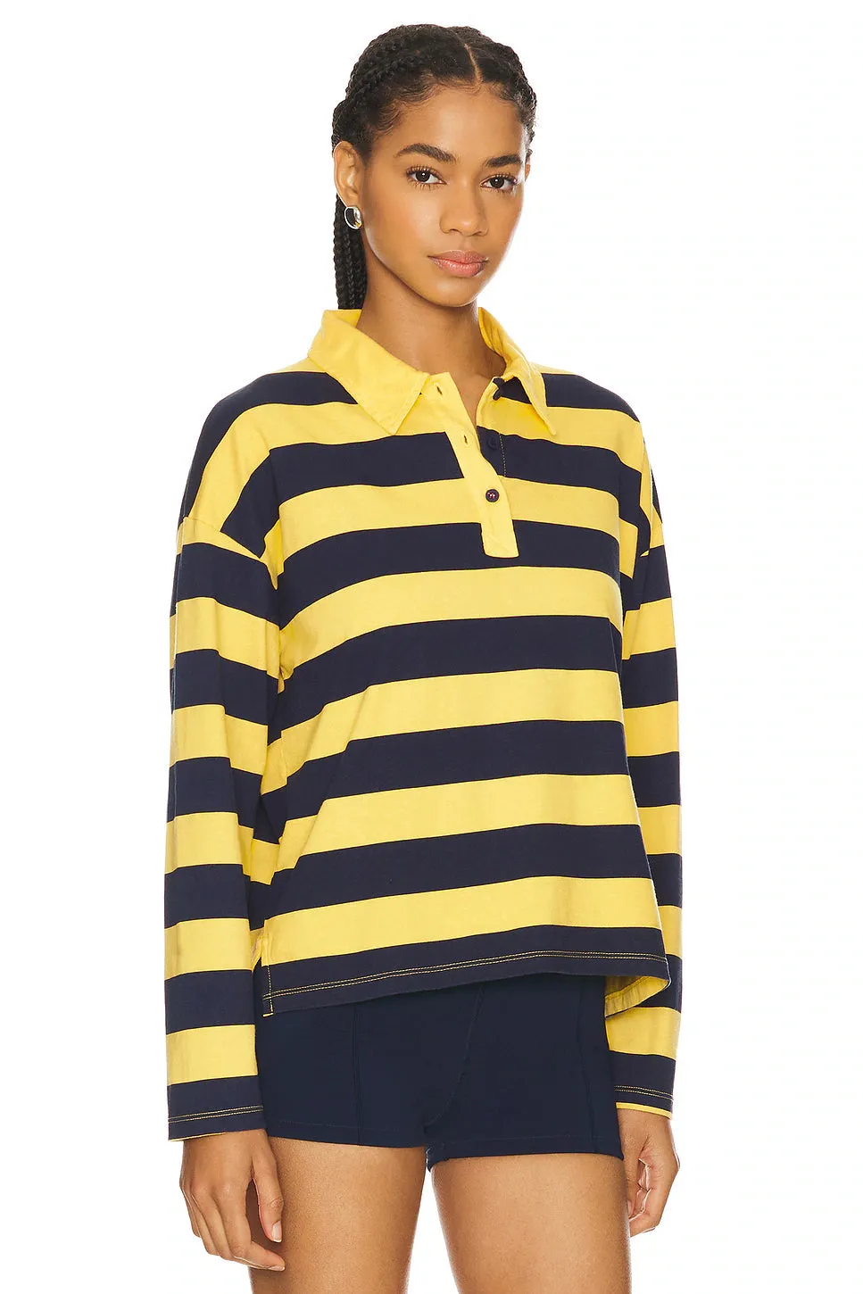 Sundry Crop Polo Shirt