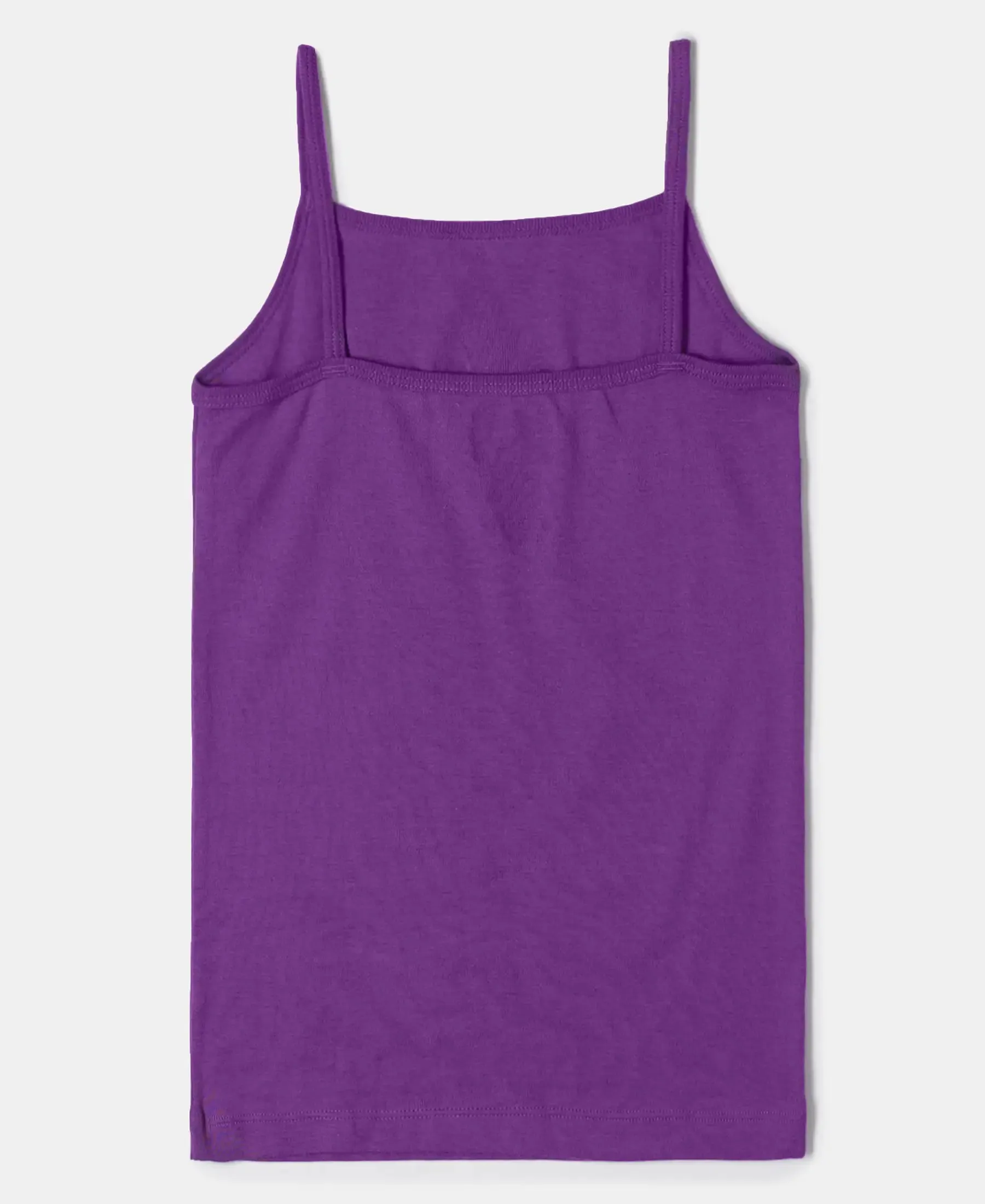 Super Combed Cotton Rib Fabric Spot Printed Camisole with Regular Straps - Assorted (Pack of 3)
