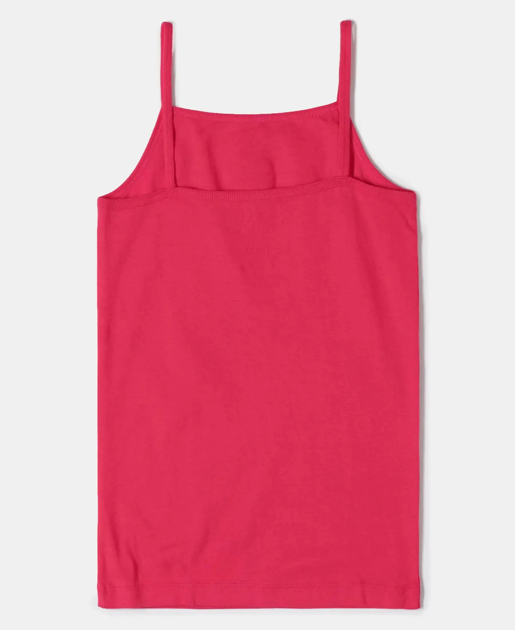 Super Combed Cotton Rib Fabric Spot Printed Camisole with Regular Straps - Assorted (Pack of 3)
