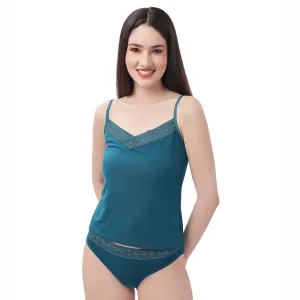 Super Soft Micro Modal Spandex Lace Neckline Camisole