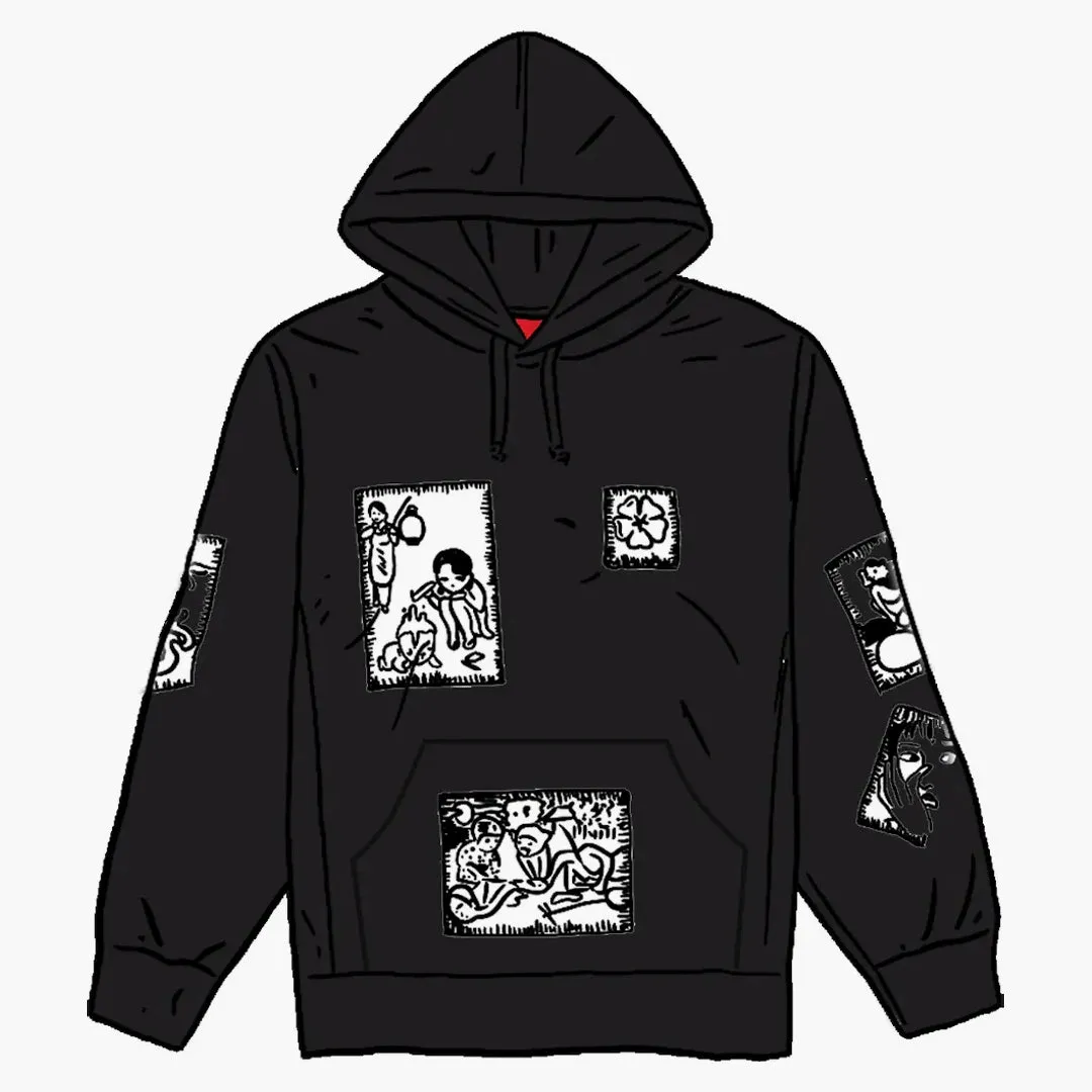 Supreme Toshio Saeki Hooded Sweatshirt Black