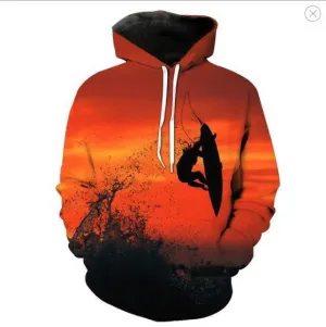 Surf The Galaxy Hoodies