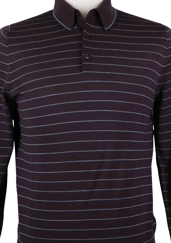 Svevo Parma Burgundy Red Wool Sweater - Size: Medium US / 50 EU
