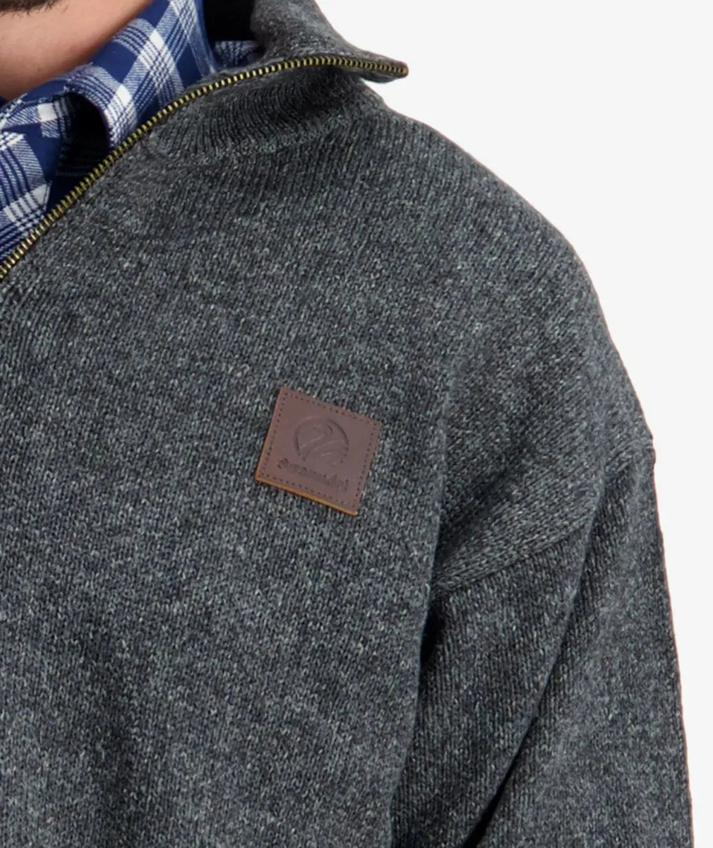 Swanndri Mens Mariner Zip Neck Sweater