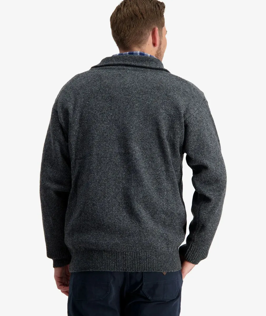 Swanndri Mens Mariner Zip Neck Sweater