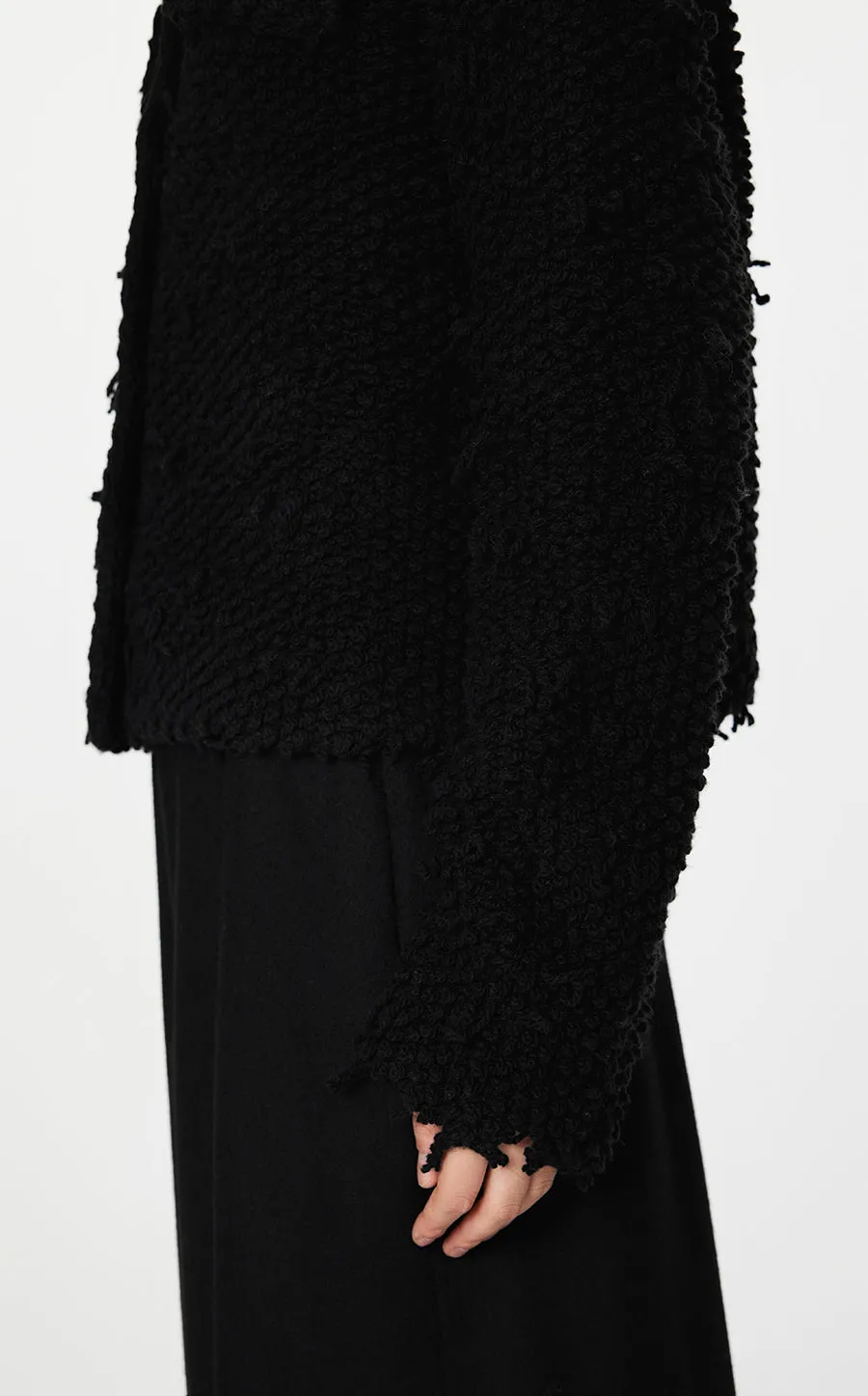 Sweater / JNBY Wool-Blend Pile Cardigan