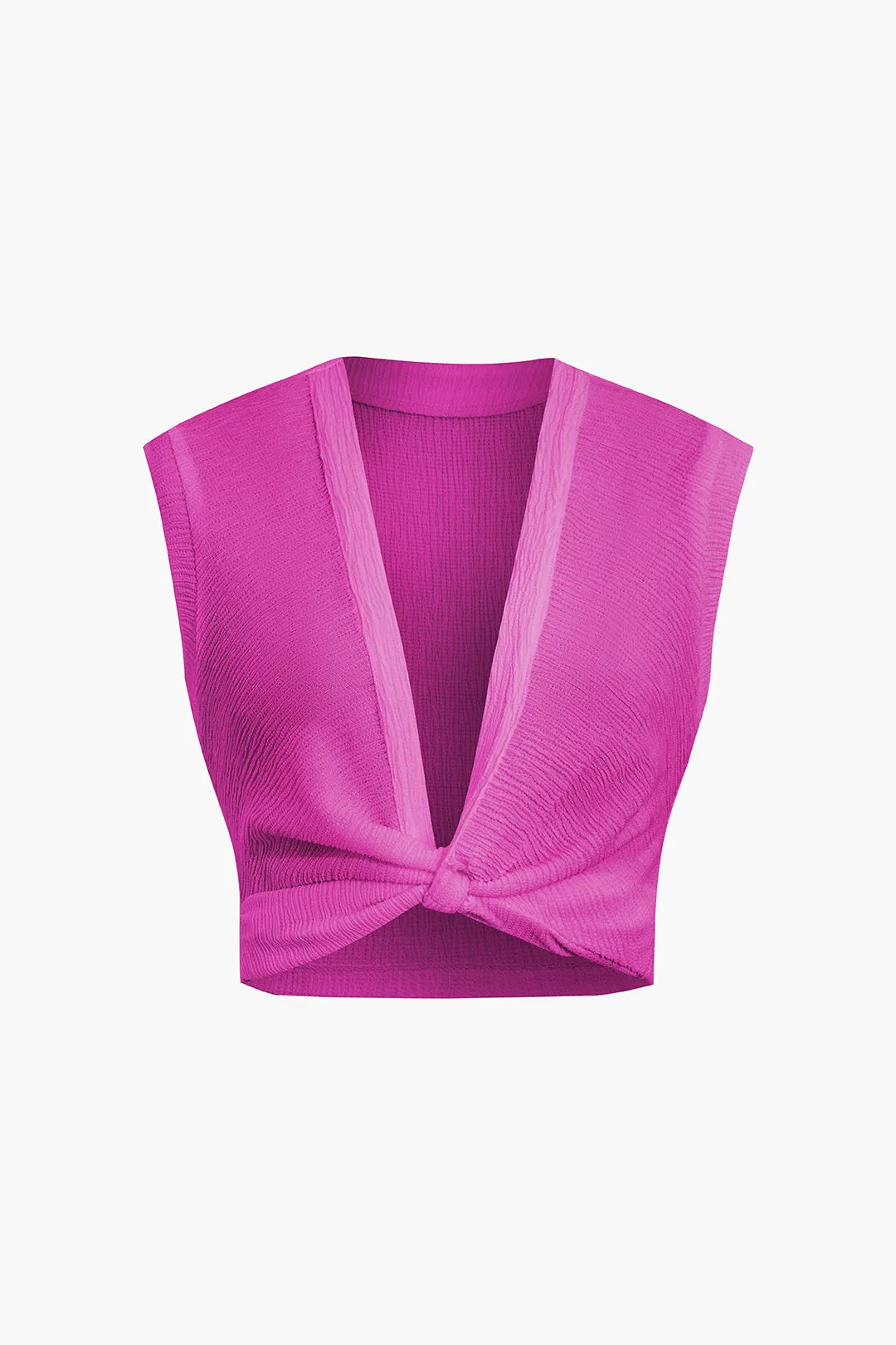 Sylvia - Elegant Twist Knot Woman's Tank Top