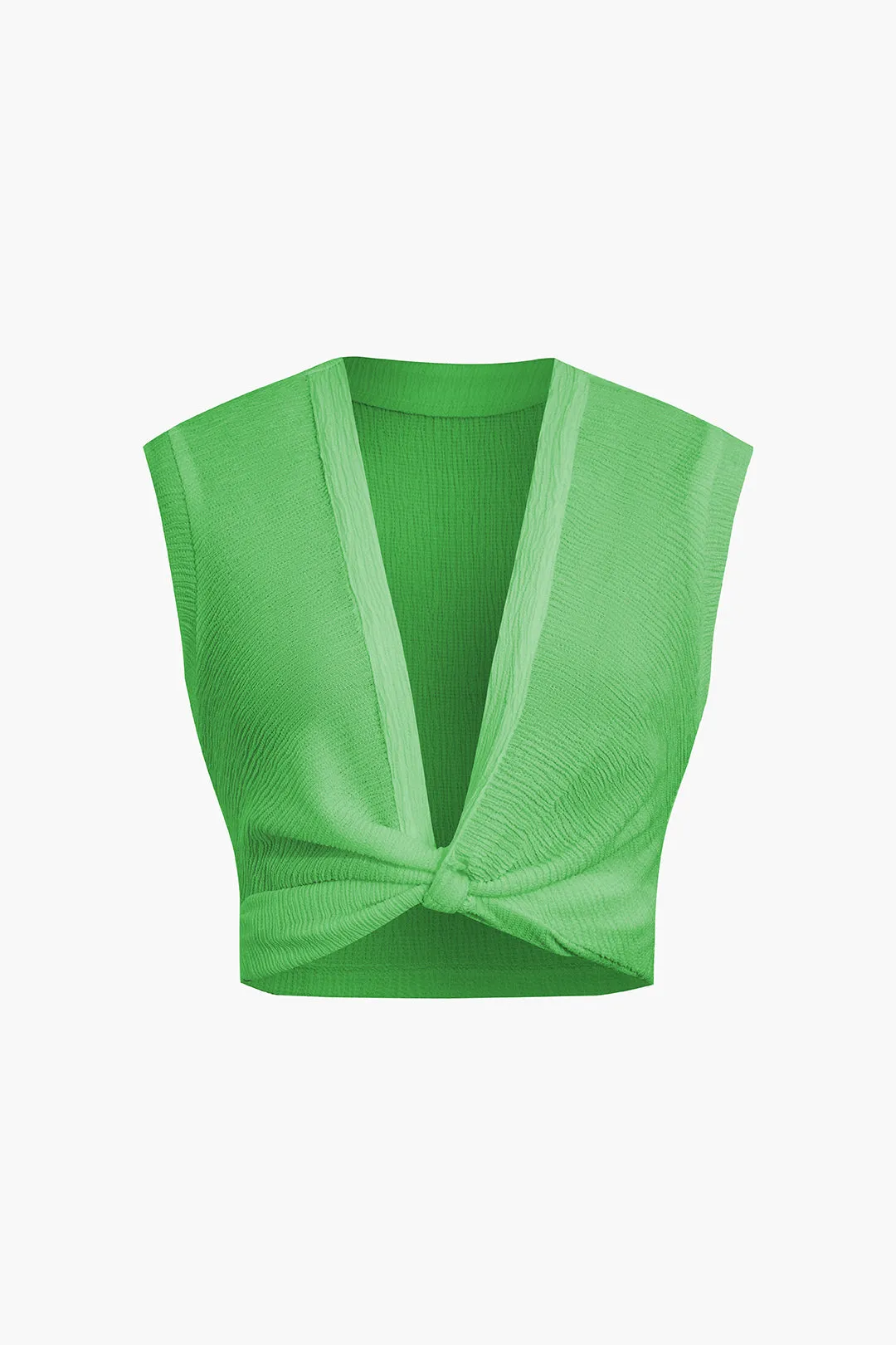 Sylvia - Elegant Twist Knot Woman's Tank Top