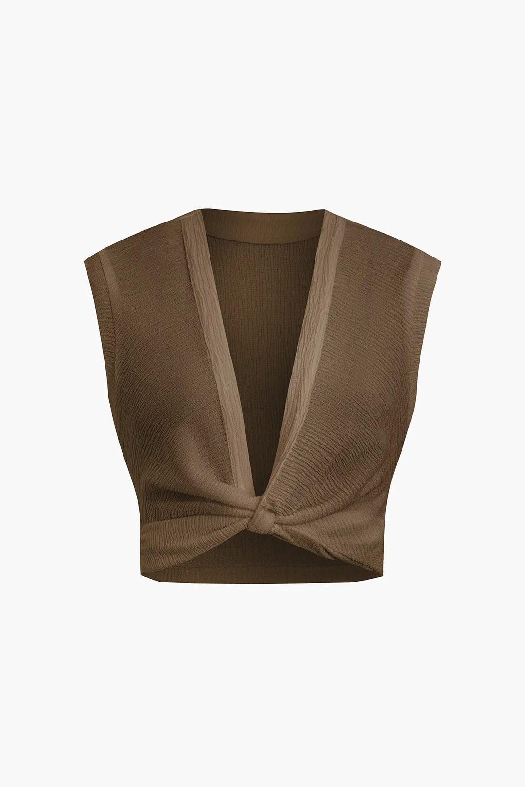 Sylvia - Elegant Twist Knot Woman's Tank Top