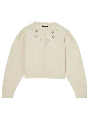 Tara Jarmon Gustave Cardigan in Ecru