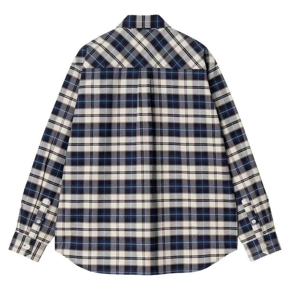 Tarbell Check L/S Shirt | Dark Navy