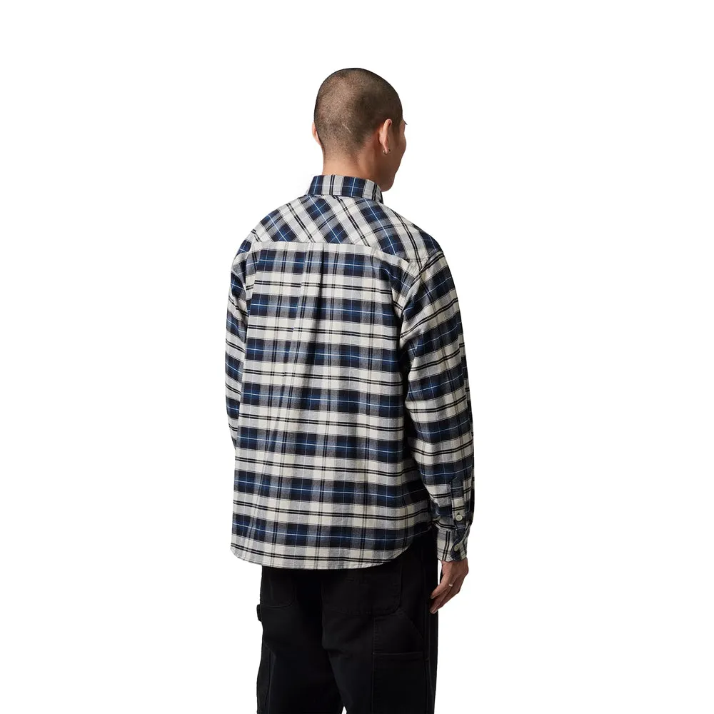 Tarbell Check L/S Shirt | Dark Navy