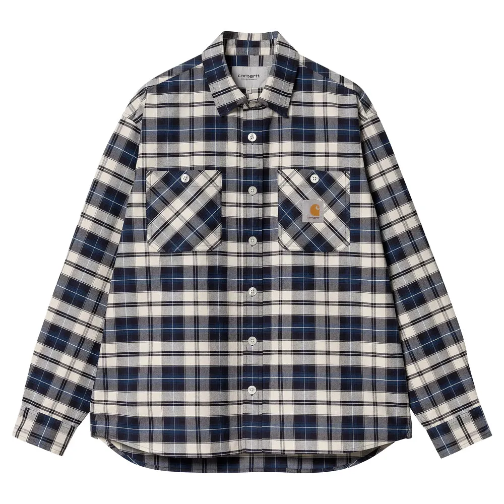 Tarbell Check L/S Shirt | Dark Navy