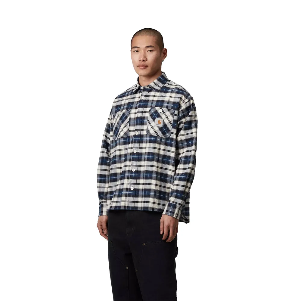 Tarbell Check L/S Shirt | Dark Navy