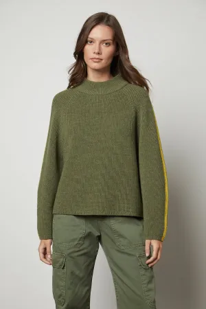 TEAGAN Raglan Sweater in Elm/Sunflower