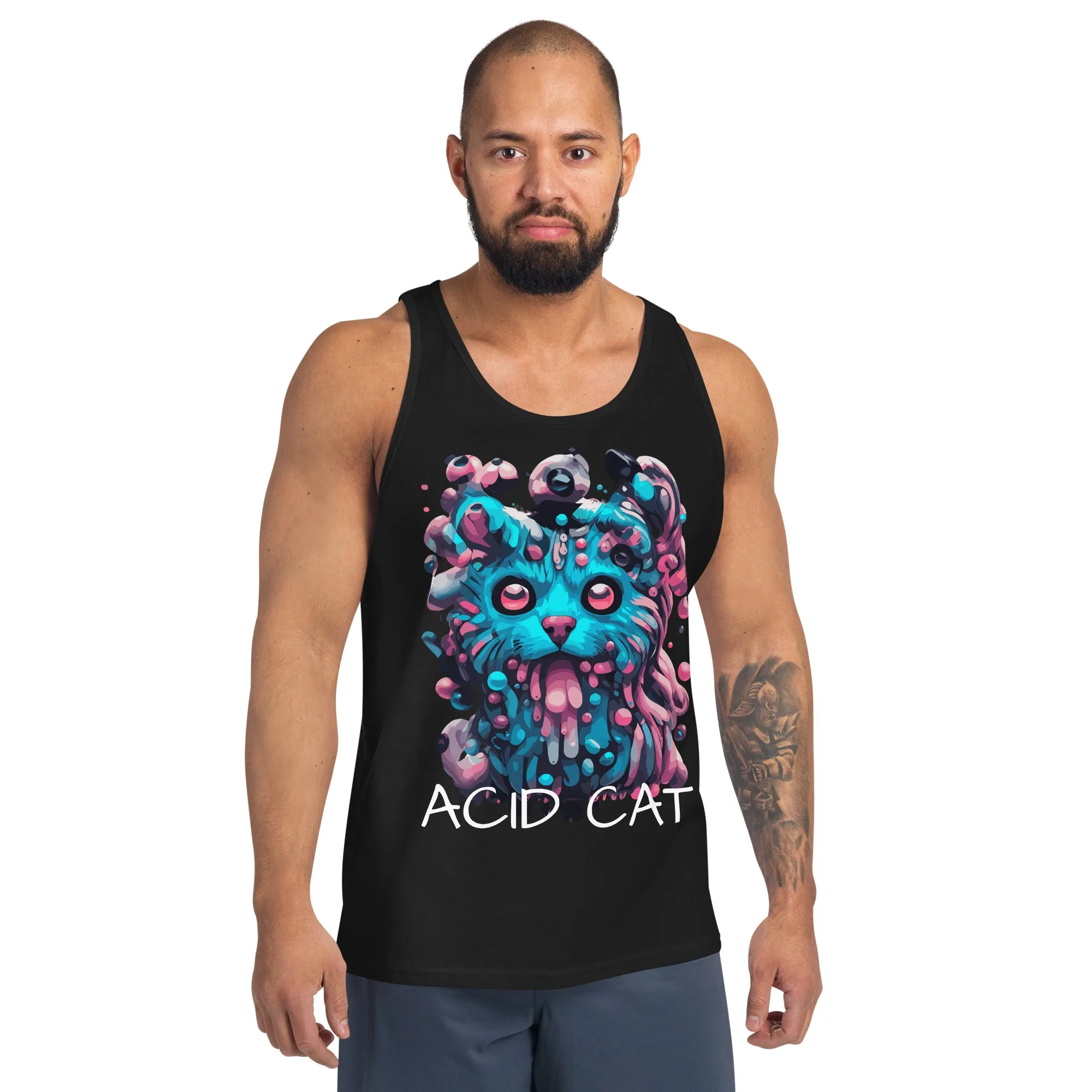Techno Tank Top | Acid Cat