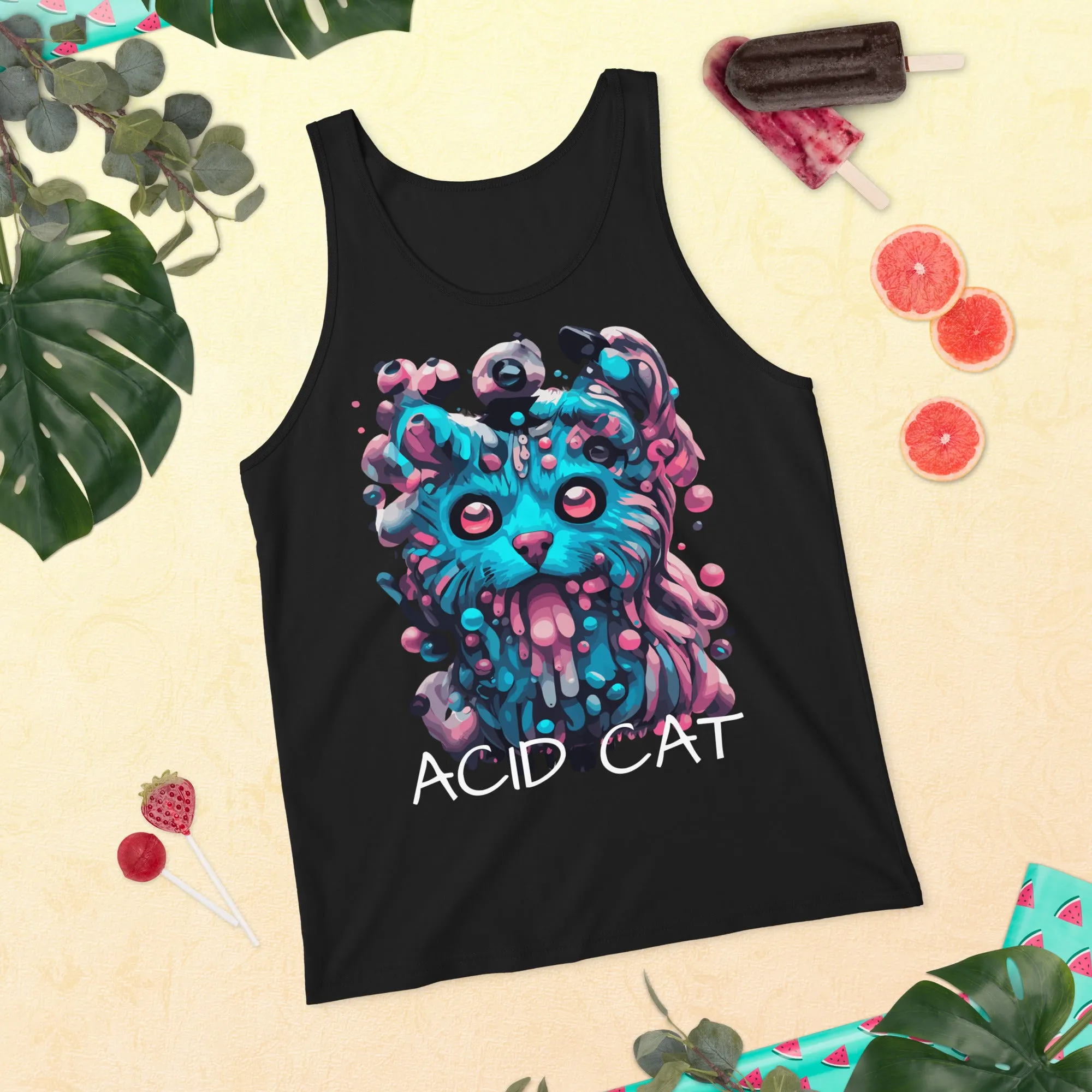 Techno Tank Top | Acid Cat