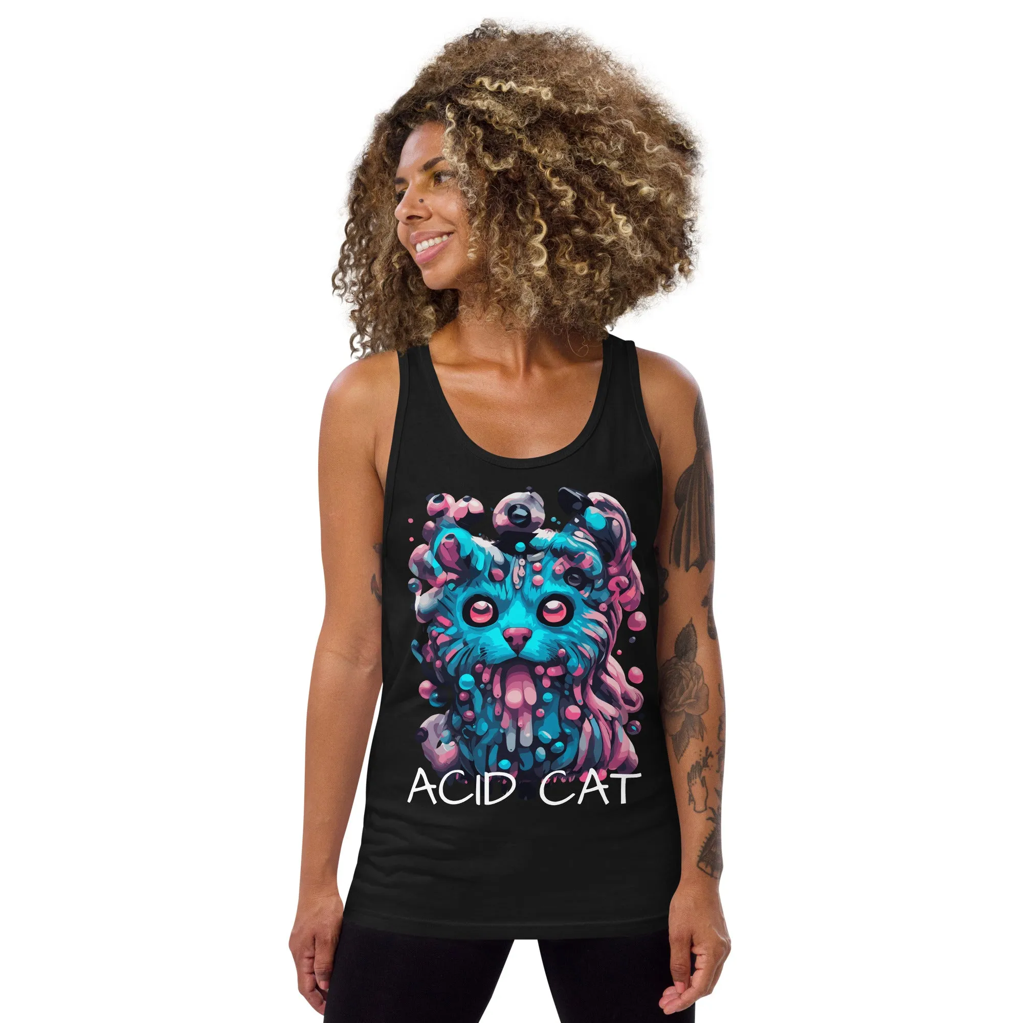 Techno Tank Top | Acid Cat