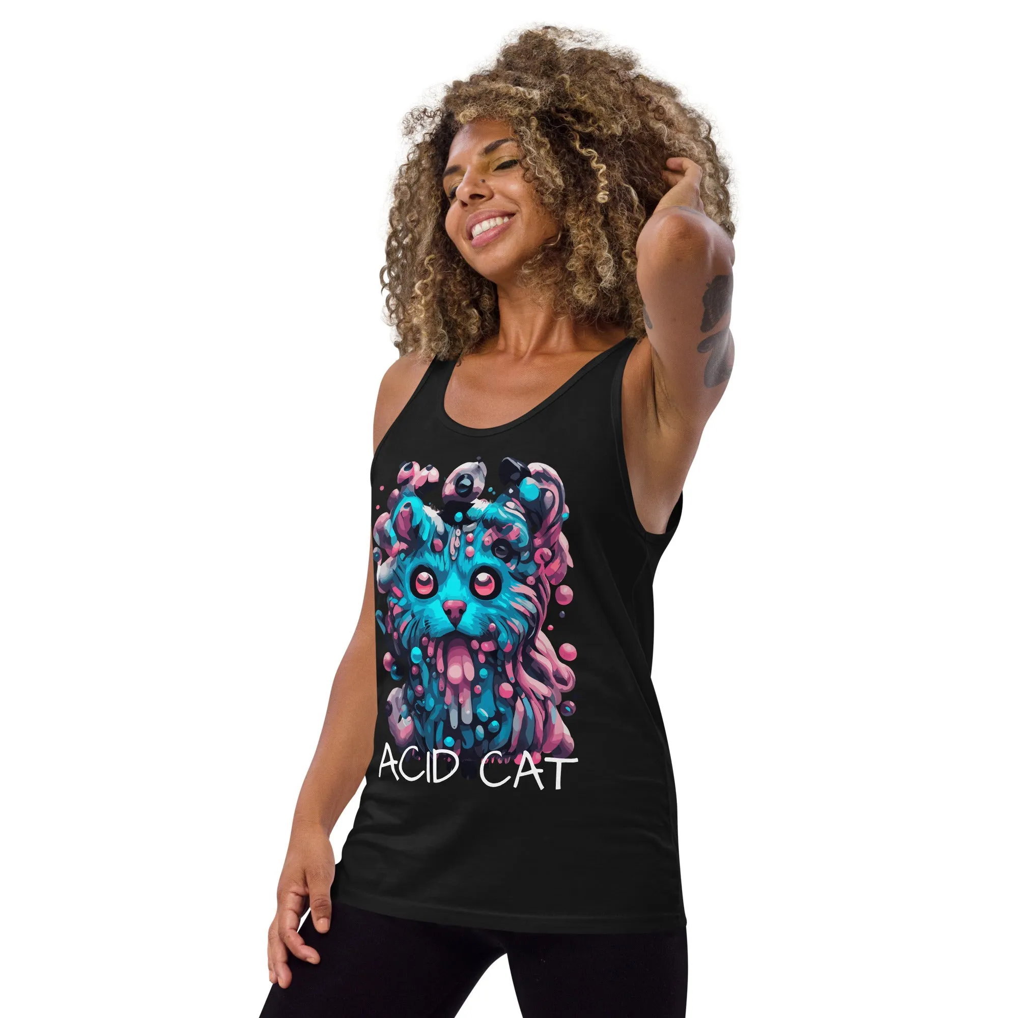 Techno Tank Top | Acid Cat