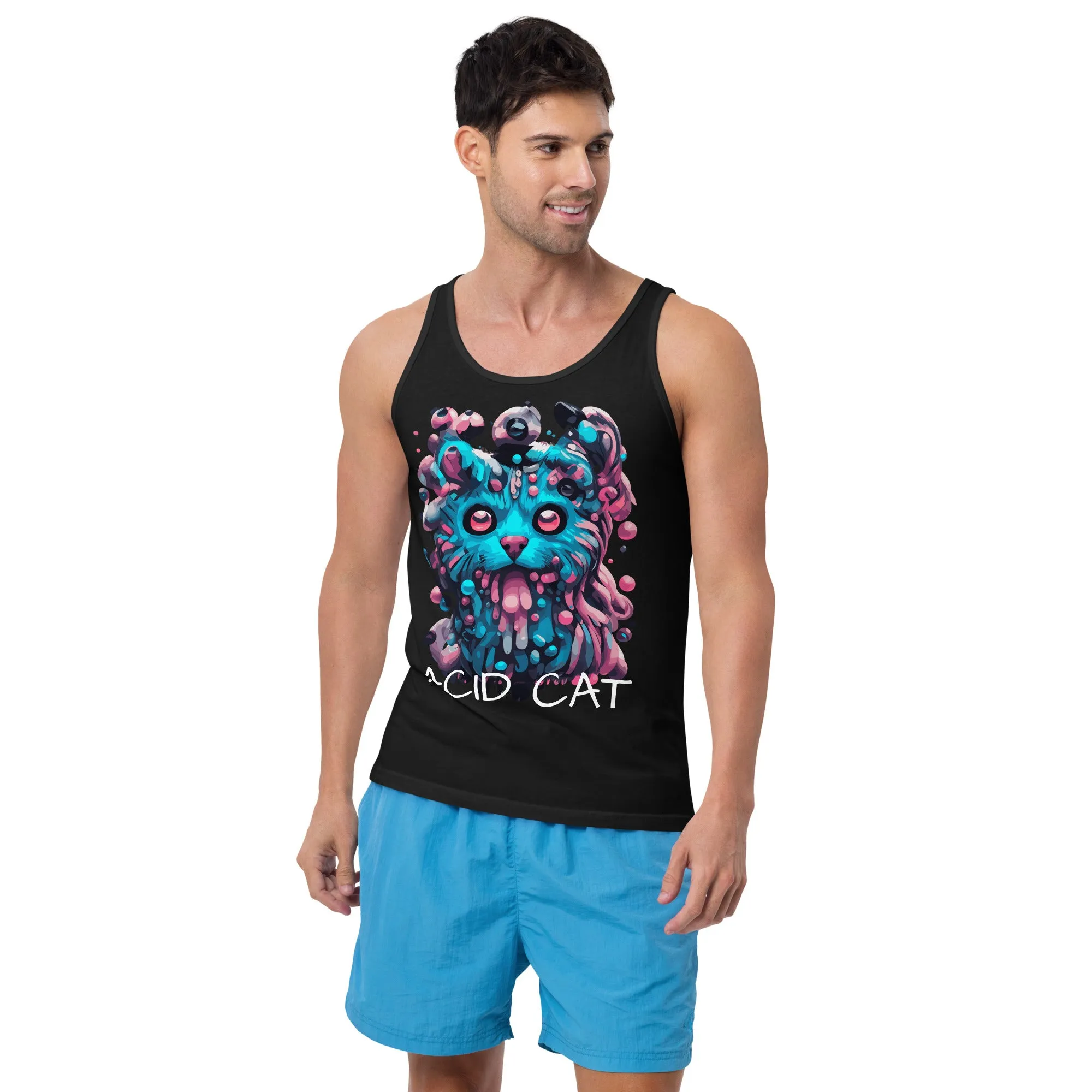 Techno Tank Top | Acid Cat