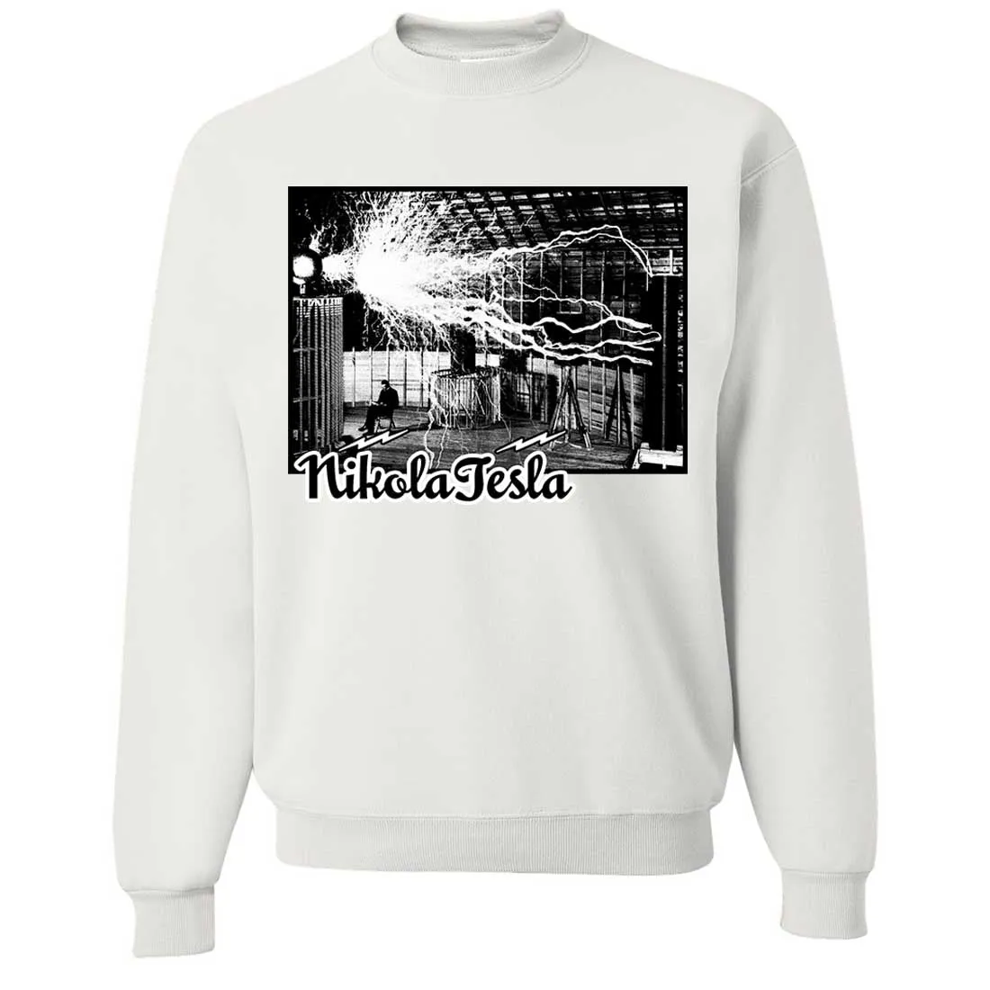 Tesla Coil Two Tone Crewneck Sweatshirt