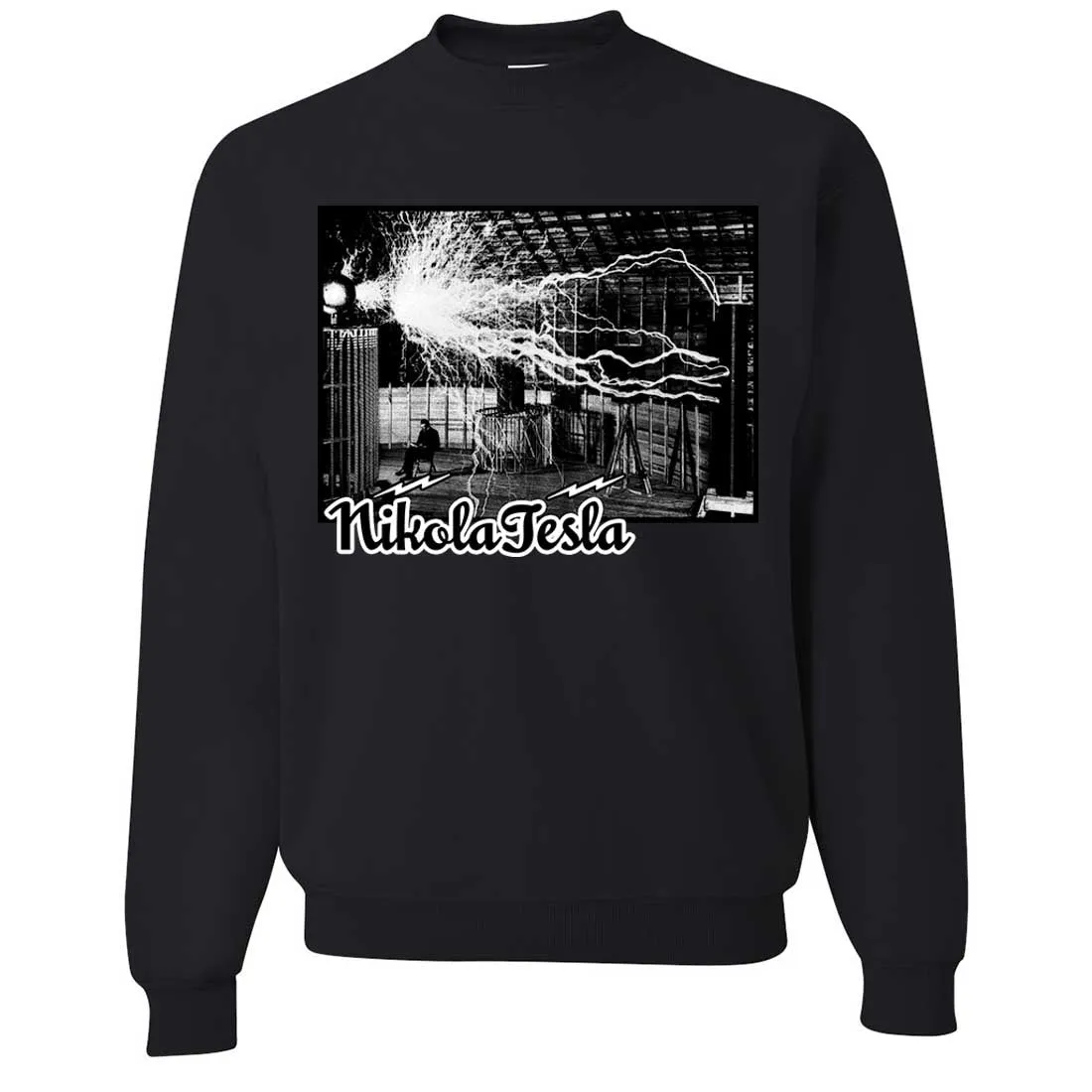 Tesla Coil Two Tone Crewneck Sweatshirt