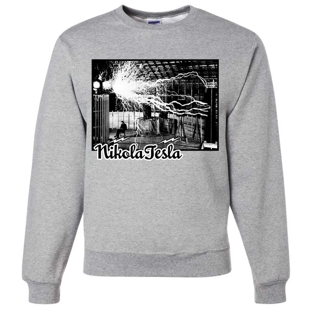 Tesla Coil Two Tone Crewneck Sweatshirt