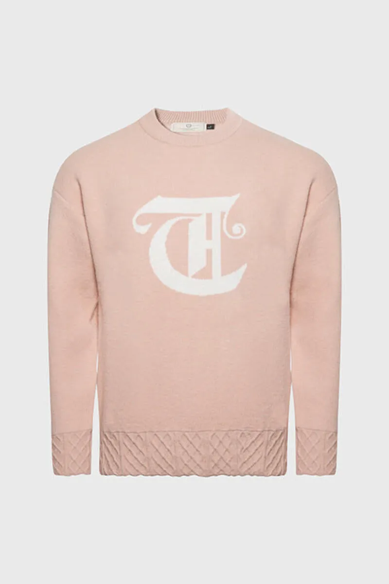 THC Racket Club Knit Crewneck Sweater (Red Sand)
