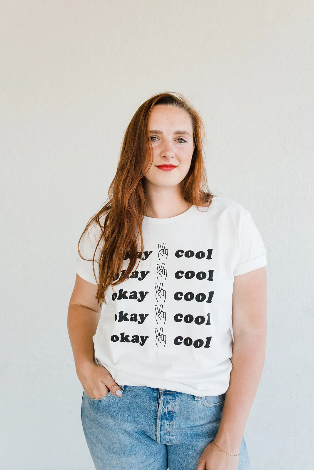 The BLACK OKAY COOL T-Shirt